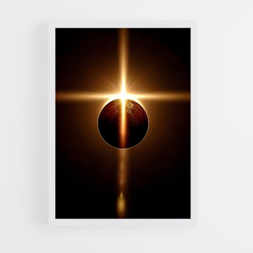 Poster magnifique éclipse partielle – affiche Univers (vue 3)